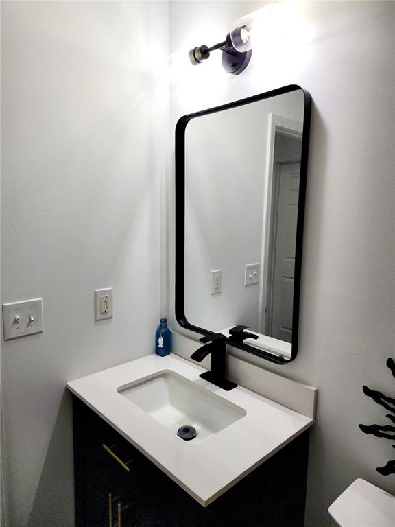 bathroom featuring vanity