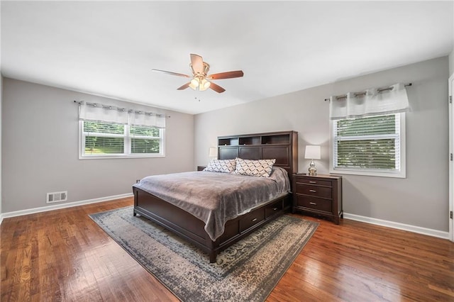 2941 Foothill Trl, Marietta, GA 30066 - bedroom with wood finished floors and a ceiling fan