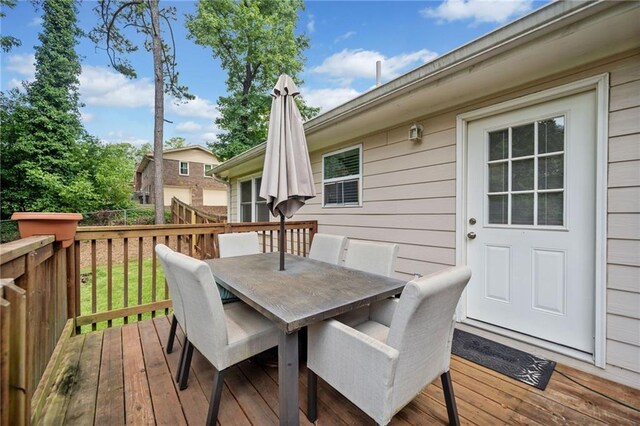 2941 Foothill Trl, Marietta, GA 30066 - deck with outdoor dining area