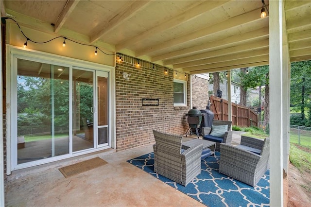 2941 Foothill Trl, Marietta, GA 30066 - view of patio / terrace with an outdoor living space and area for grilling