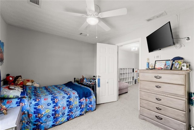 1338 Jefferson Station Rd, Jefferson, GA 30549 - carpeted bedroom featuring visible vents and a ceiling fan