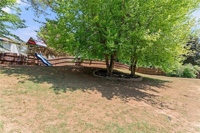 1338 Jefferson Station Rd, Jefferson, GA 30549 - view of yard with a fenced backyard and a playground