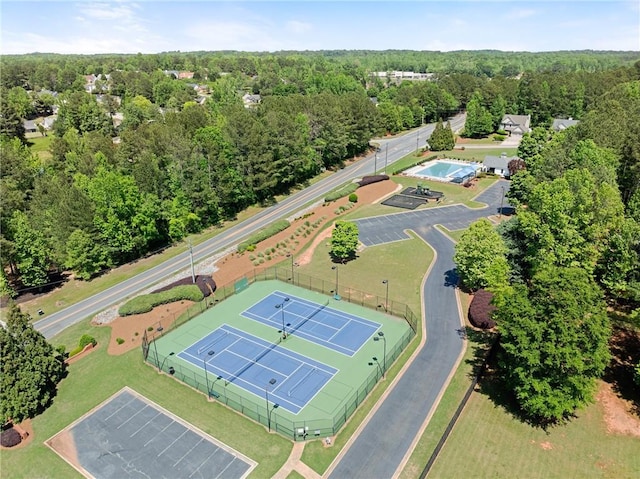 1338 Jefferson Station Rd, Jefferson, GA 30549 - drone / aerial view featuring a forest view