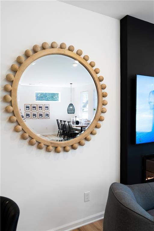 interior details featuring hardwood / wood-style floors