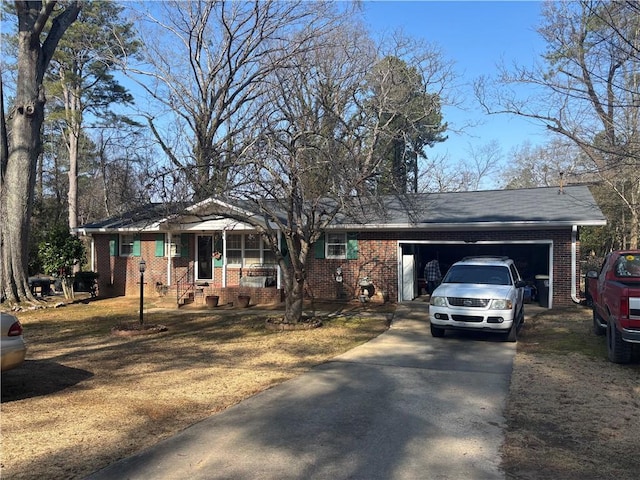 ranch-style house with a garage