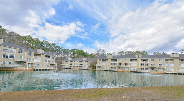 water view featuring a residential view