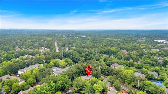 4 Mount Vernon Cir, Atlanta, GA 30338 - aerial view of a heavily wooded area