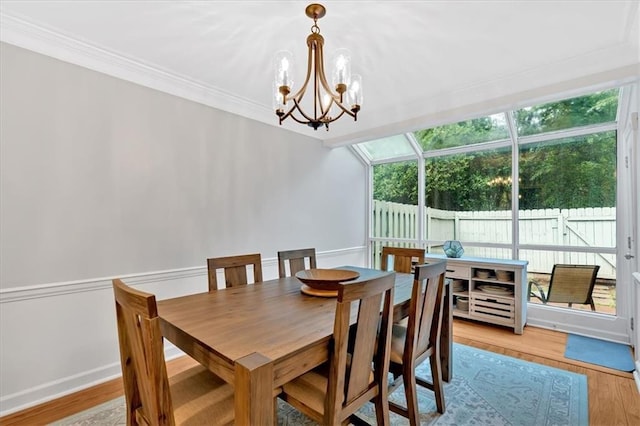 4 Mount Vernon Cir, Atlanta, GA 30338 - dining area with a chandelier, healthy amount of natural light, ornamental molding, and light wood finished floors