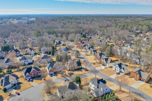 bird's eye view featuring a residential view