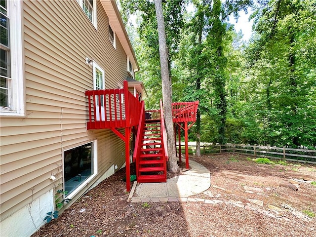 3460 Ebenezer Rd, Marietta, GA 30066 - view of play area featuring a deck and stairway