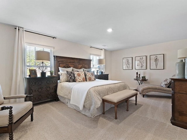 366 Lost Creek Blvd, Dallas, GA 30132 - bedroom featuring light carpet and recessed lighting