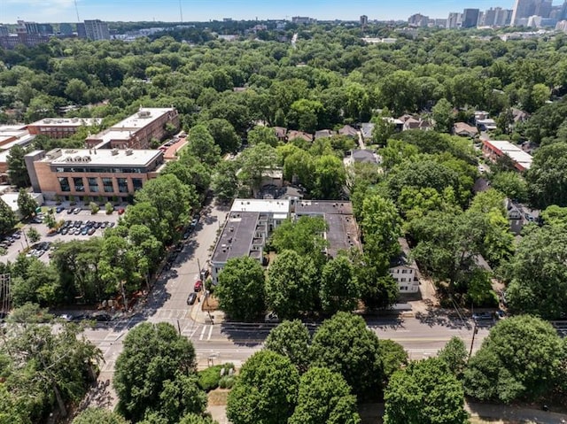 aerial view featuring a view of city