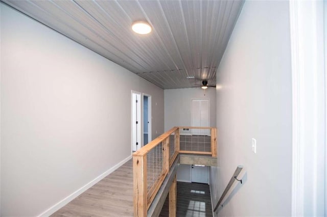 2125 Mccollum Church Rd, Lineville, AL 36266 - stairs with baseboards and wood finished floors