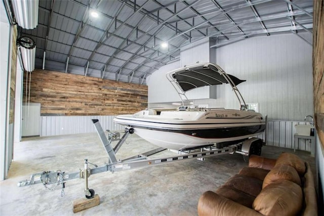 2125 Mccollum Church Rd, Lineville, AL 36266 - garage with metal wall