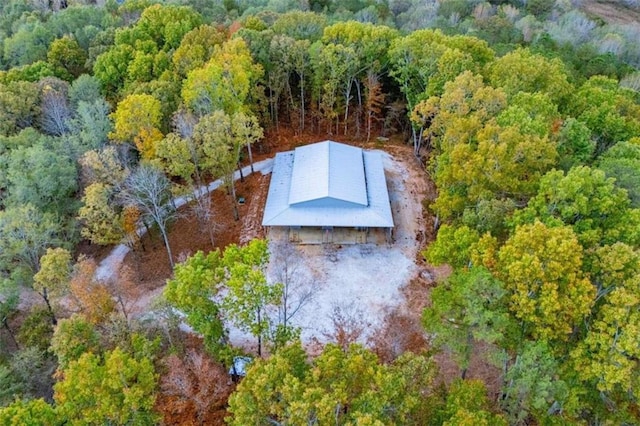 2125 Mccollum Church Rd, Lineville, AL 36266 - view from above of property with a heavily wooded area