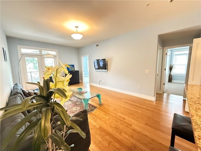 3655 Peachtree Rd NE Unit 304, Atlanta, GA 30319 - living area with light wood finished floors and baseboards