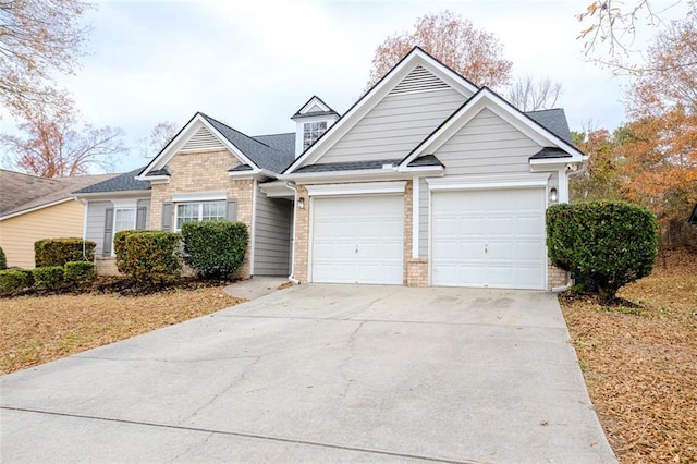 view of front of house featuring a garage