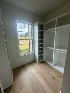 interior space featuring light wood-type flooring