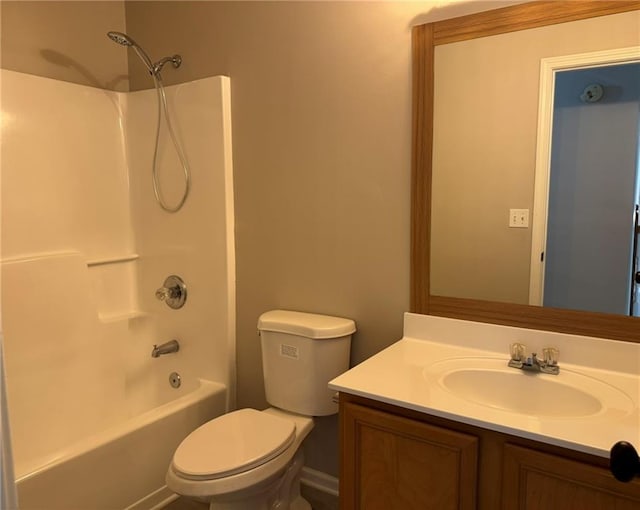 7454 Woody Springs Dr, Flowery Branch, GA 30542 - full bath featuring toilet, vanity, and tub / shower combination