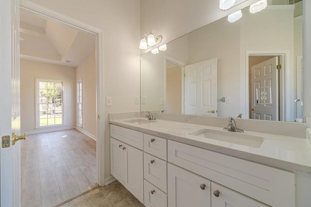 bathroom featuring vanity