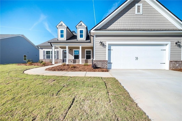 106 Harmony Farms Orch, Eatonton, GA 31024 - view of front of house with a front yard and a garage