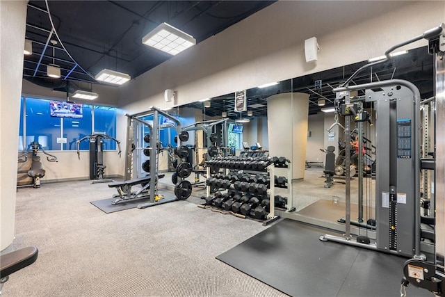 view of exercise room