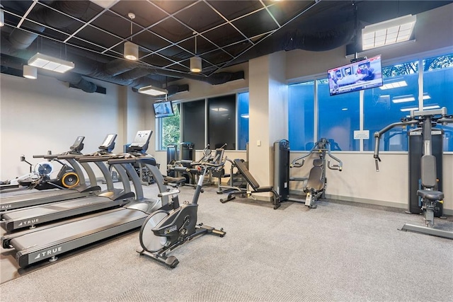 view of exercise room