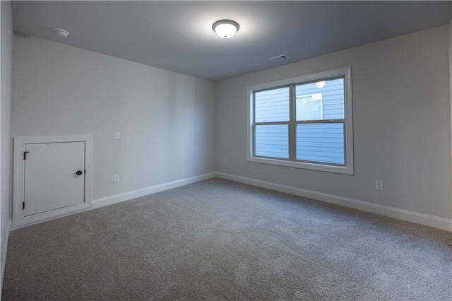 view of carpeted empty room