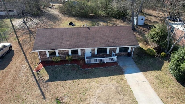 birds eye view of property