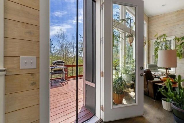 124 Nichols Branch Ln, Clayton, GA 30525 - doorway featuring wood finished floors
