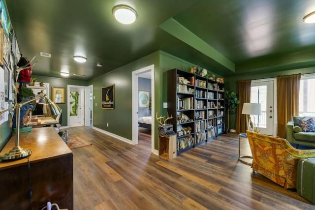 124 Nichols Branch Ln, Clayton, GA 30525 - living area featuring baseboards and wood finished floors