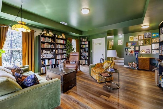124 Nichols Branch Ln, Clayton, GA 30525 - living area featuring wood finished floors