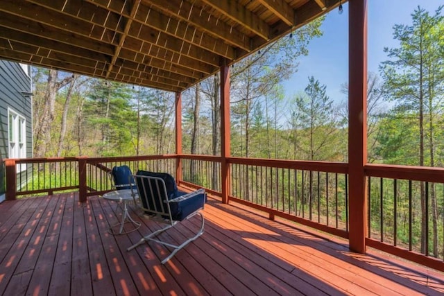 124 Nichols Branch Ln, Clayton, GA 30525 - view of wooden deck