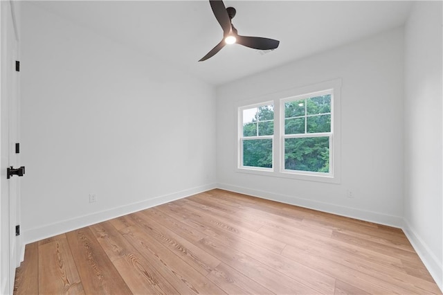 102-A S Cay Dr, Milledgeville, GA 31061 - unfurnished room with light wood finished floors, baseboards, and ceiling fan