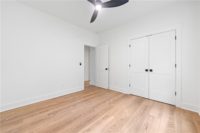 102-A S Cay Dr, Milledgeville, GA 31061 - unfurnished bedroom featuring light wood-style flooring, baseboards, and a closet