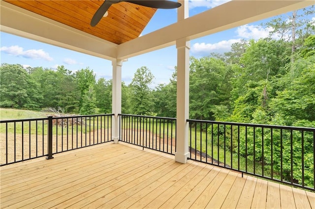 102-A S Cay Dr, Milledgeville, GA 31061 - wooden deck featuring ceiling fan