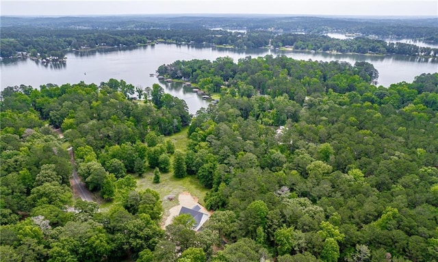 102-A S Cay Dr, Milledgeville, GA 31061 - aerial view of property's location with a large body of water and a forest