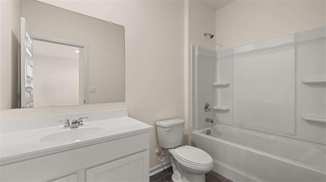 1139 Blue Juniper Cir, Loganville, GA 30052 - full bath with  shower combination, vanity, baseboards, and toilet