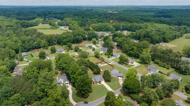 42 Hummingbird Ct, Jefferson, GA 30549 - aerial view of a heavily wooded area