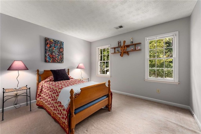 1950 Wenlok Trl NE, Marietta, GA 30066 - bedroom with multiple windows, carpet, and a textured ceiling