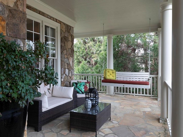 sunroom with plenty of natural light