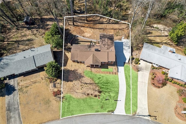 birds eye view of property