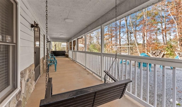 view of sunroom / solarium