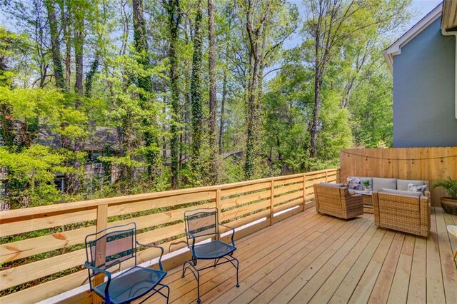 1038 Huntcliff, Atlanta, GA 30350 - deck featuring outdoor lounge area