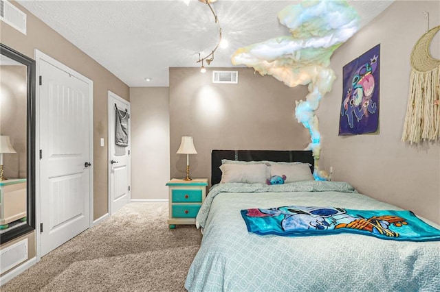 150 Victoria Sta, Woodstock, GA 30189 - carpeted bedroom with a textured ceiling and baseboards