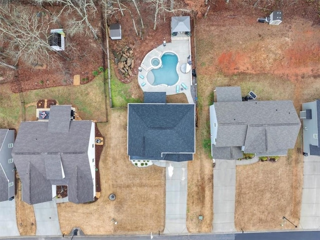 birds eye view of property