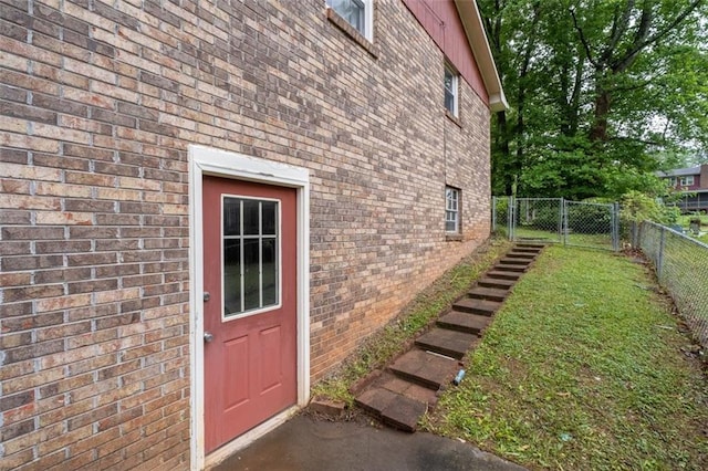 1690 Cedar Grove Dr, Marietta, GA 30066 - doorway to property featuring brick siding