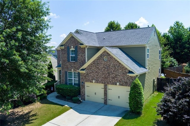 213 Roseman Way, Woodstock, GA 30188 - view of front of property with concrete driveway, brick siding, and a shingled roof