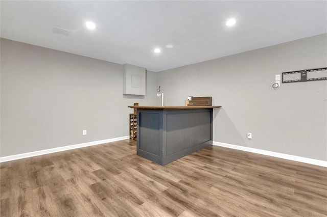 213 Roseman Way, Woodstock, GA 30188 - bar area featuring wood finished floors and recessed lighting