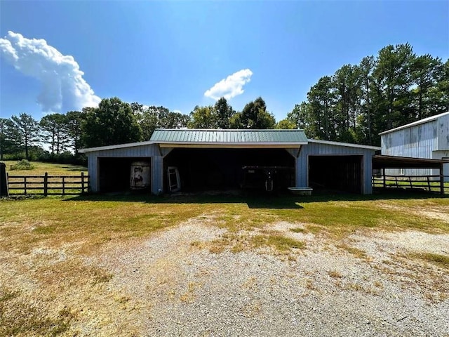 view of stable